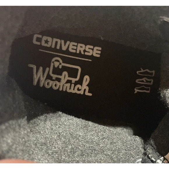 Converse X Woolrich Hi-Top Sneakers Chuck Taylor All Star Wool Size M 4.5 W 6.5 - Picture 14 of 16